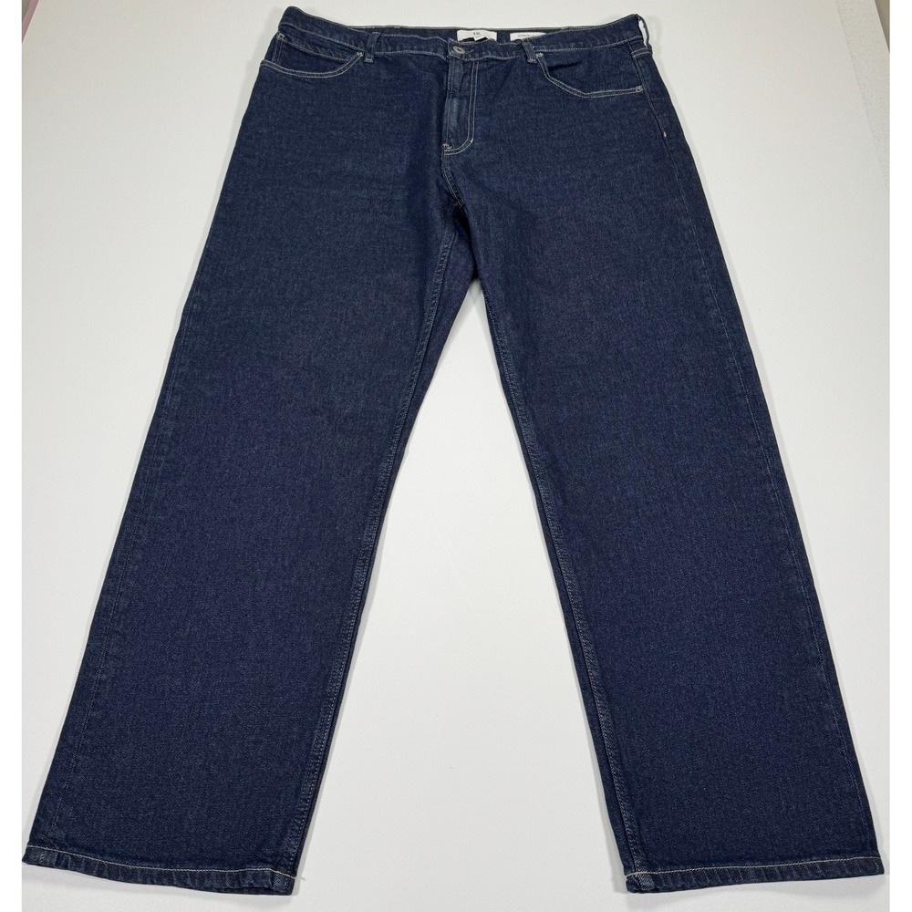 Banana Republic Authentic Straight Jeans Mens 40x32 Dark Rinse Blue Denim Preppy - Picture 1 of 16